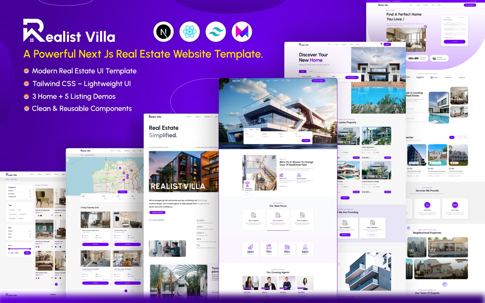 Reatist Villa Template - Real Estate Nextjs Template