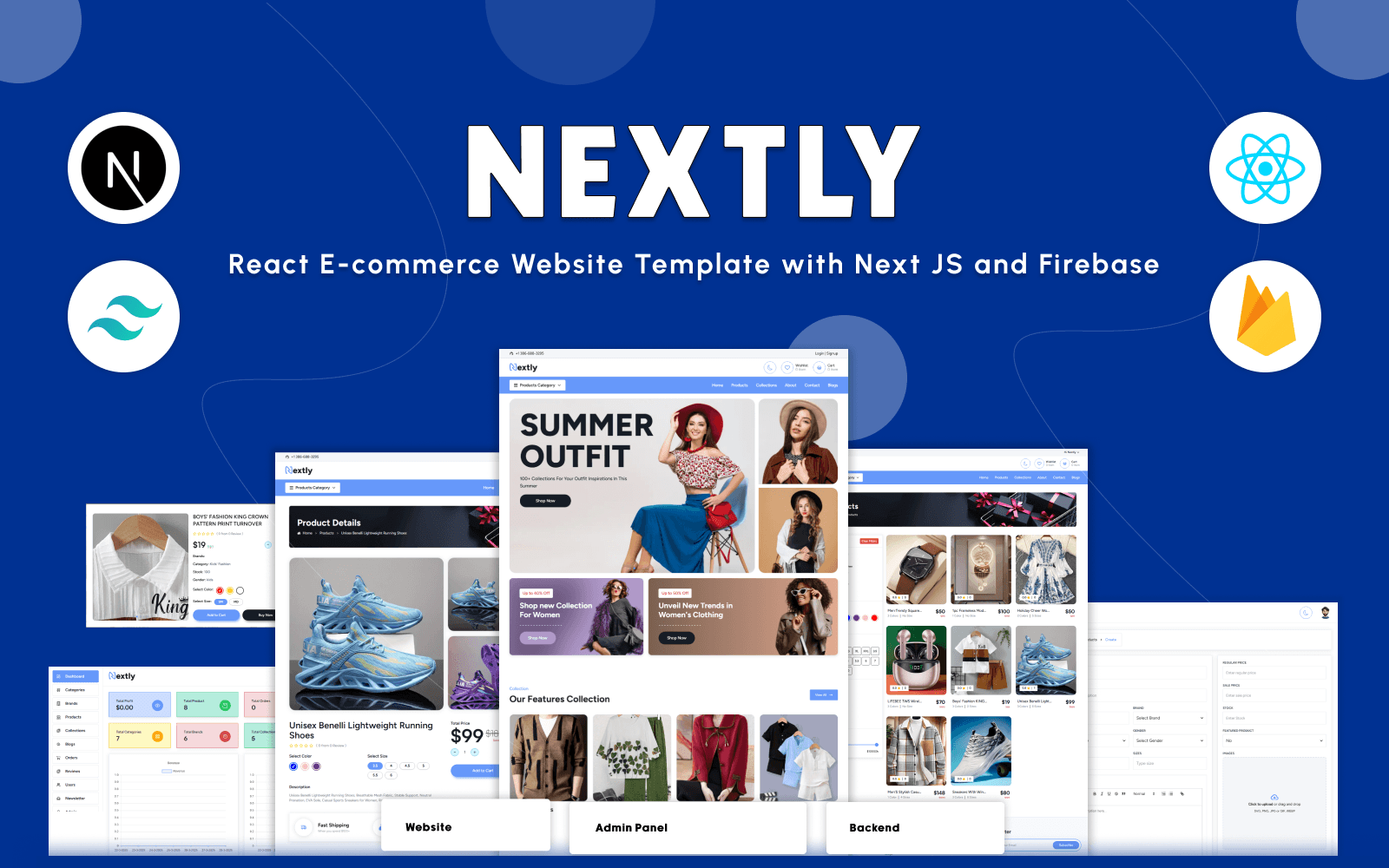 Nextly Ecommerce Admin Dashboard - Store Management & Analytics