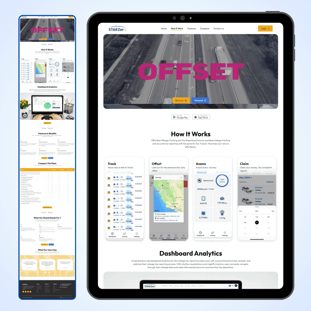 StartZero Business Landing Page