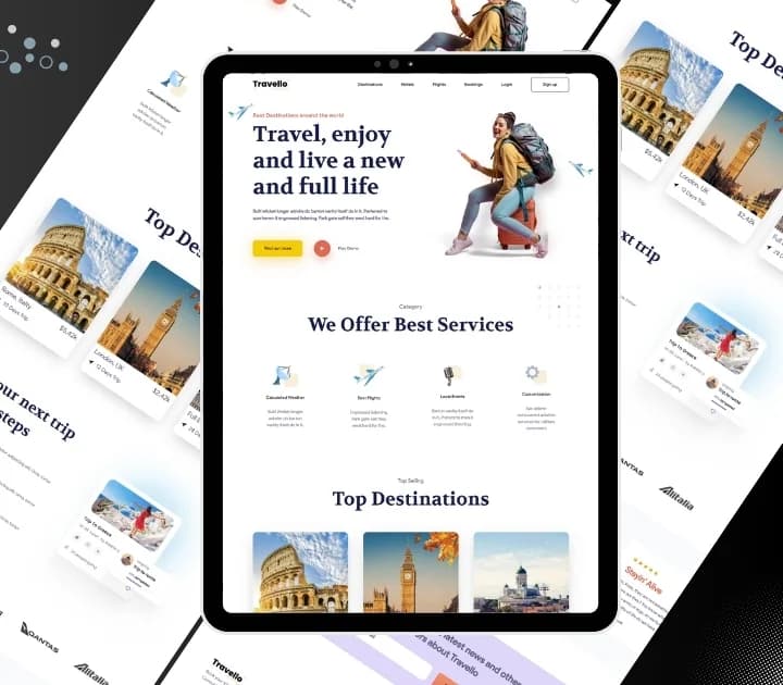 Travello Modern Landing Page