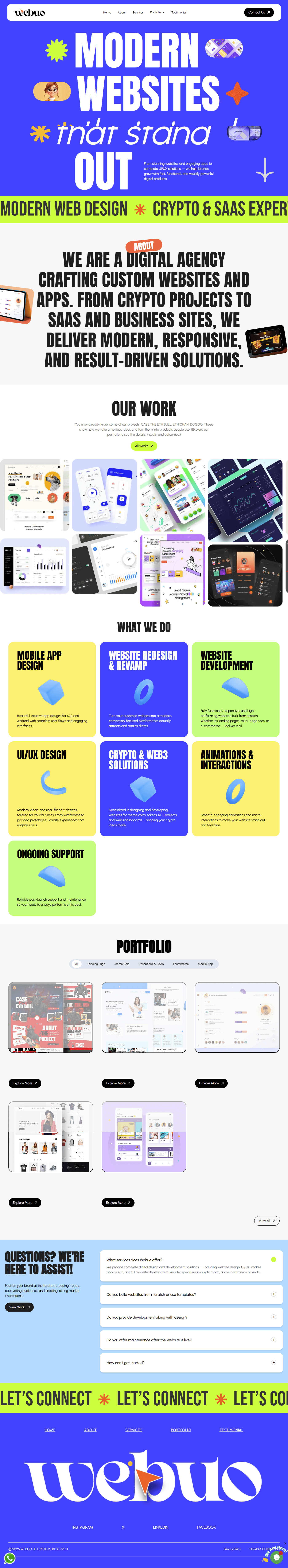 Webuo Agency Website